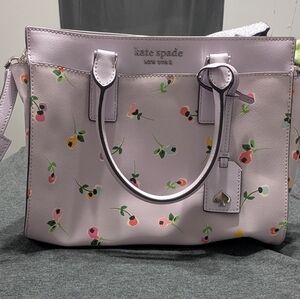 Kate Spade Purple Cameron Wildflower Medium Satchel